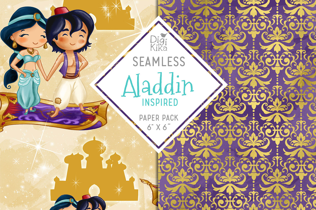 Aladdin Inspired Seamless Papers in Patterns - product preview 8