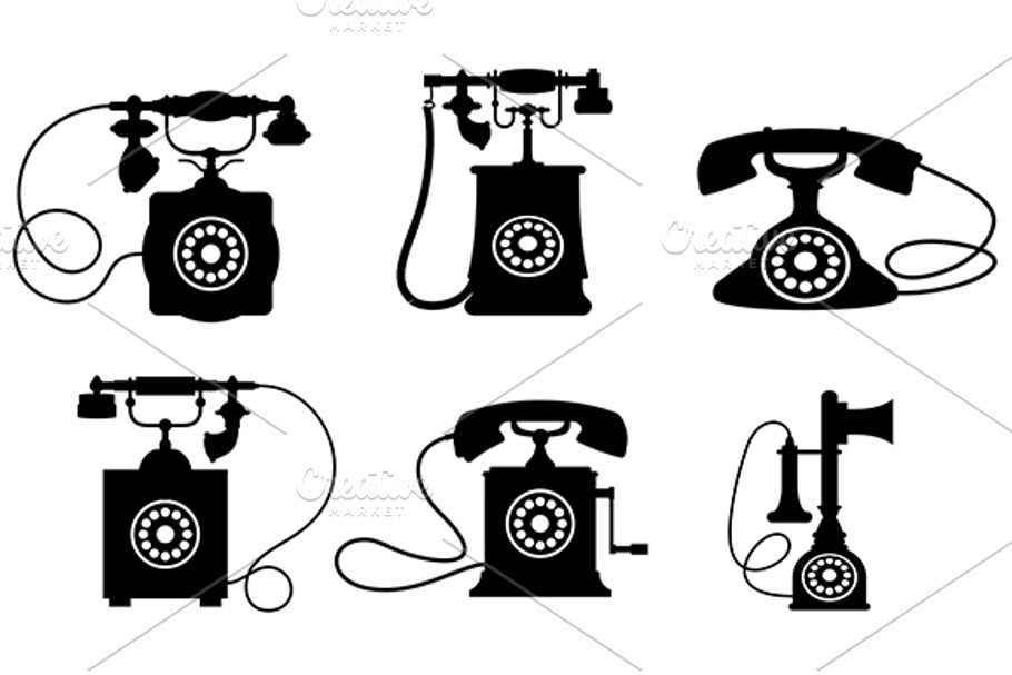 Vintage telephones in Graphics - product preview 8