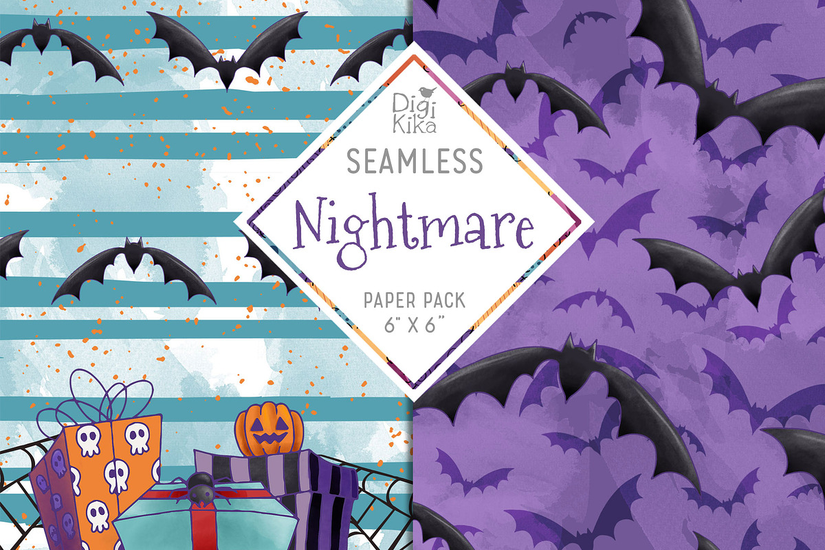 Nightmare Seamless Pattern in Patterns - product preview 1