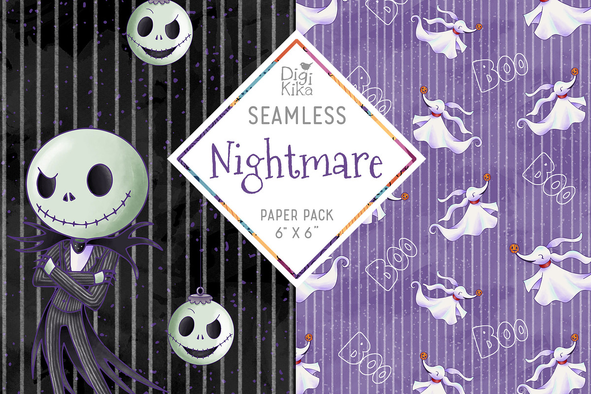 Nightmare Seamless Pattern in Patterns - product preview 5