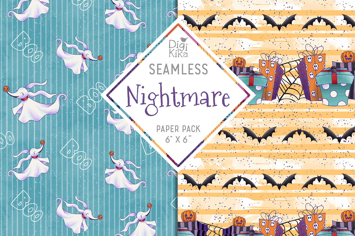 Nightmare Seamless Pattern in Patterns - product preview 6