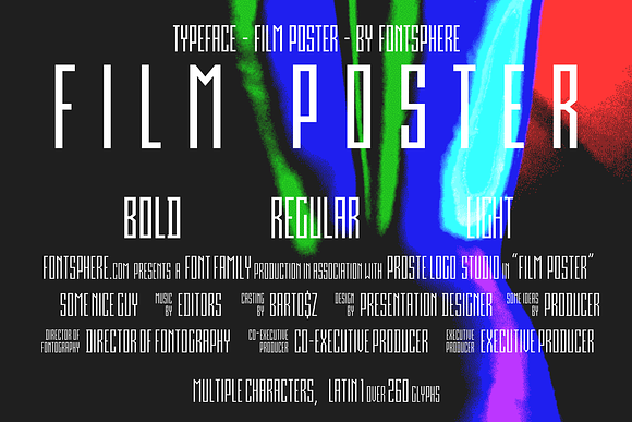 Film Poster Family | 9 Fonts in Sans-Serif Fonts - product preview 2