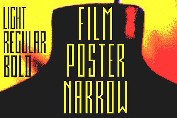 Film Poster Family | 9 Fonts in Sans-Serif Fonts - product preview 4