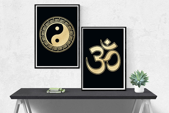 Metaphysical Gold Foil Clip Art in Illustrations - product preview 5