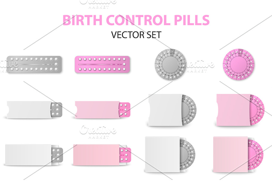 Birth Control Pills. in Illustrations - product preview 8