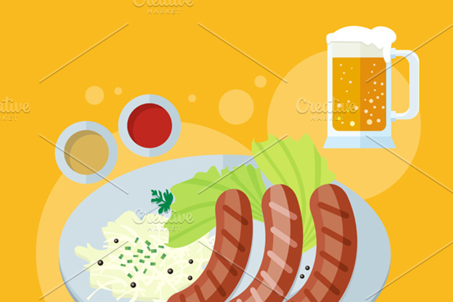 Oktoberfest Germany Food in Illustrations - product preview 8