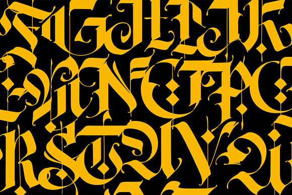 Gothic modern. Vector! in Symbol Fonts - product preview 11