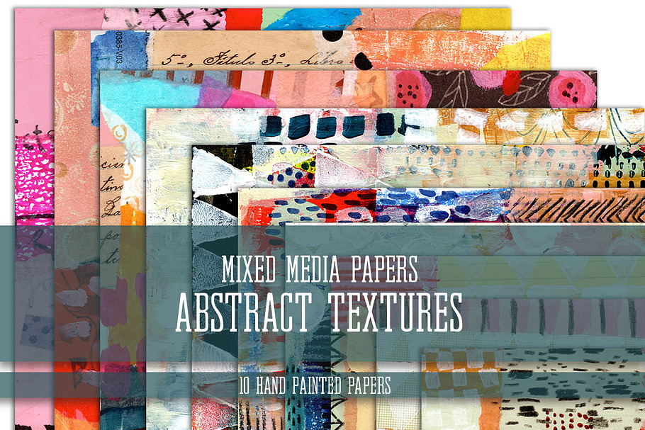 Mixed Media Papers: Abstract Papers in Textures - product preview 8