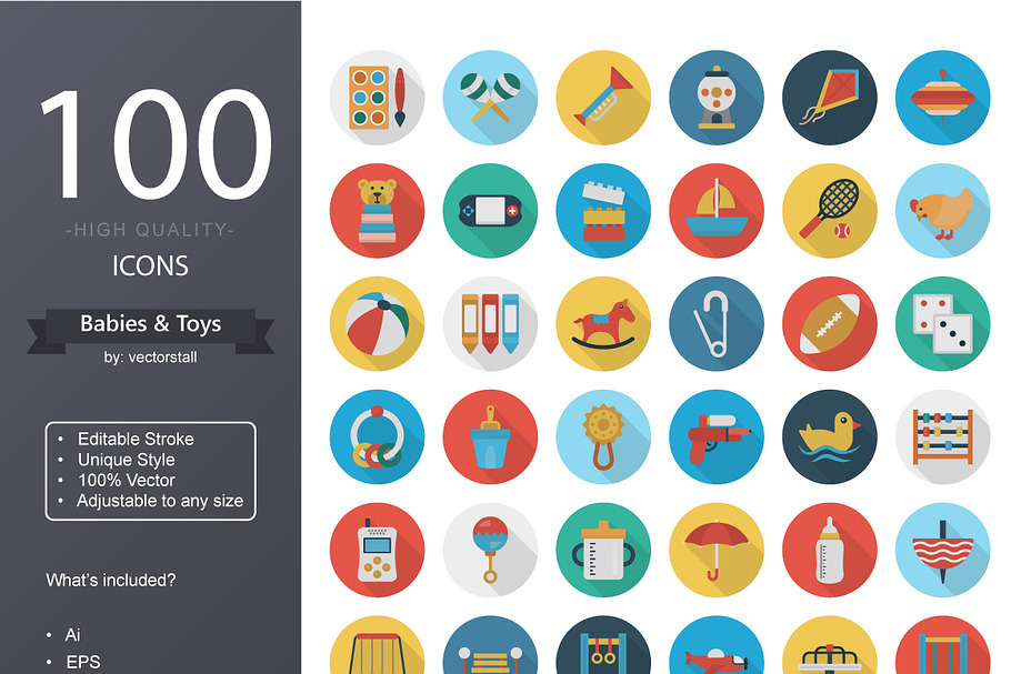 Babies and Toys in Icons - product preview 8