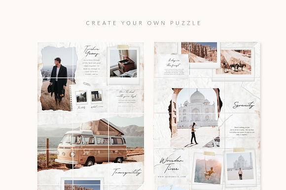 Puzzle Paper Instagram - Canva & PS in Instagram Templates - product preview 2