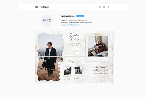Puzzle Paper Instagram - Canva & PS in Instagram Templates - product preview 4