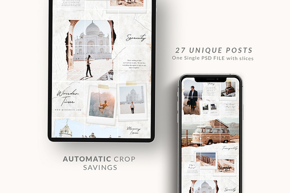 Puzzle Paper Instagram - Canva & PS in Instagram Templates - product preview 5