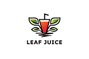 Eco Leaf Juice Logo Template