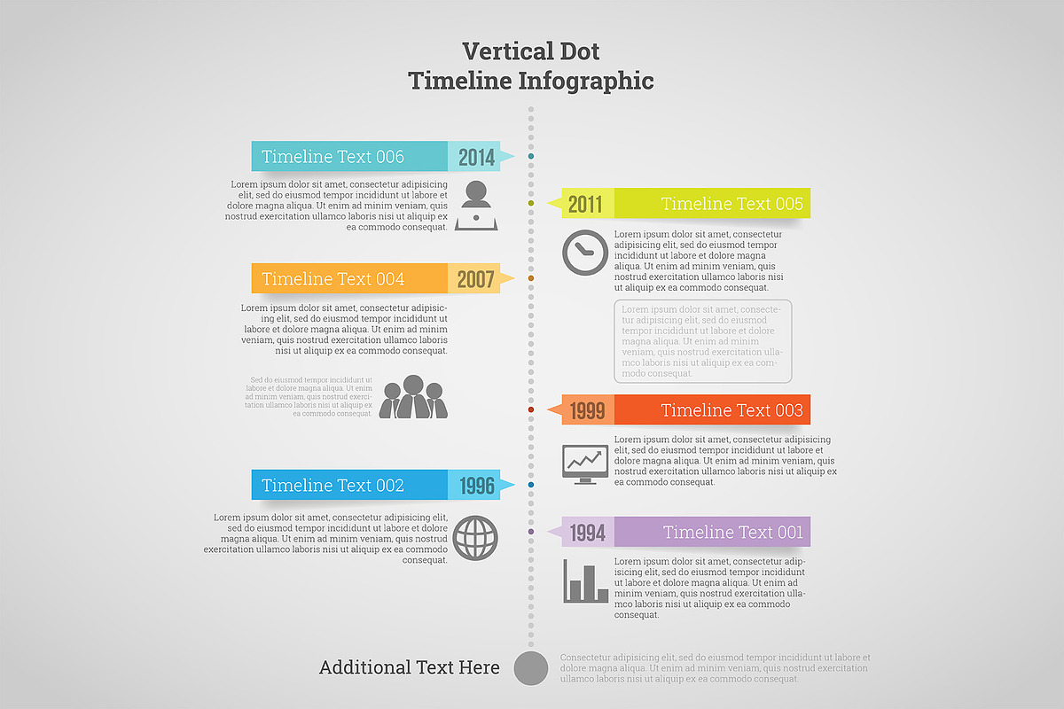 Vertical Dot Timeline Infographic in Web Elements - product preview 8