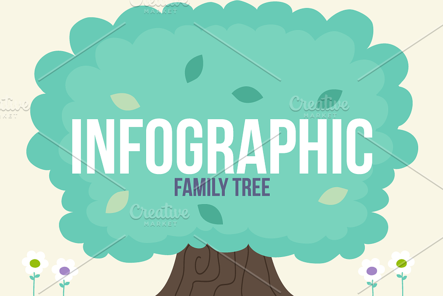 Infographic-Family Tree in Objects - product preview 8