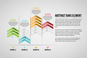 Abstract Bars Element Infographic