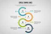 Circle Swing Lines Infographic