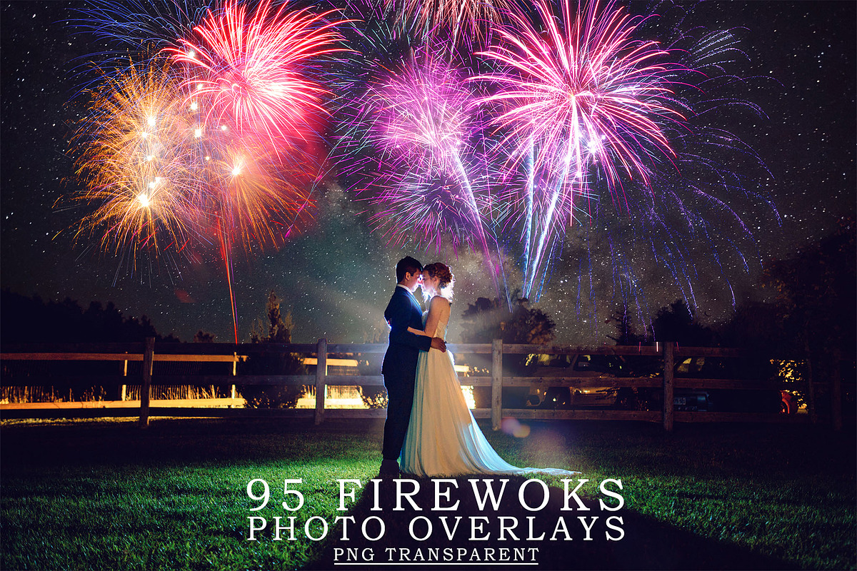 95 Fireworks Overlays PNG in Objects - product preview 8