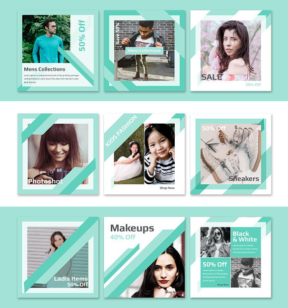 Fashion Sale Social Media Pack in Instagram Templates - product preview 5