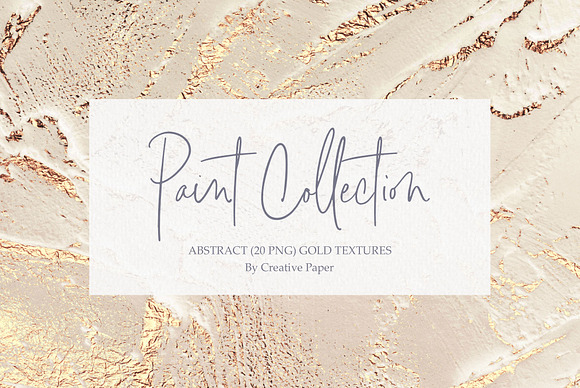 Rose Gold Foil Oil Paint Backgrounds in Textures - product preview 3