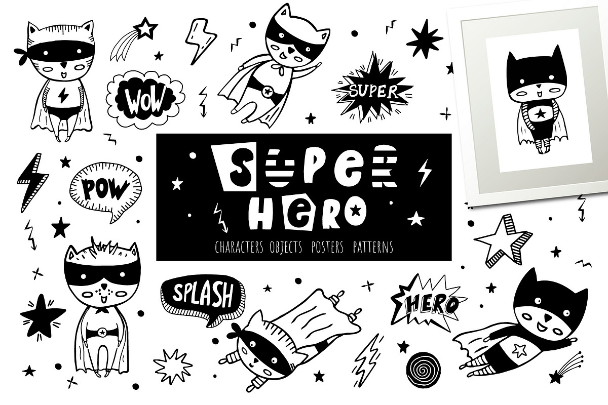 SUPER HERO in Illustrations - product preview 8