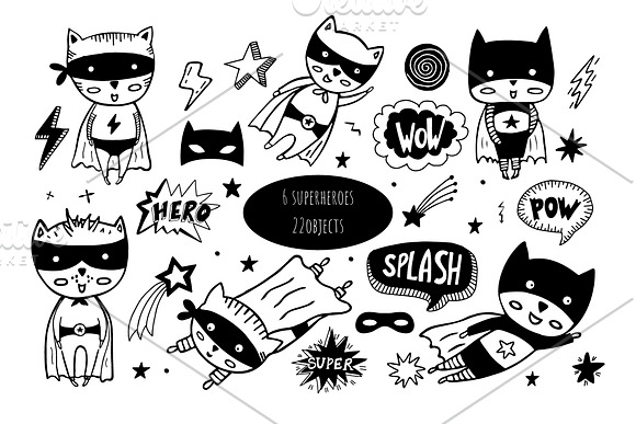 SUPER HERO in Illustrations - product preview 2