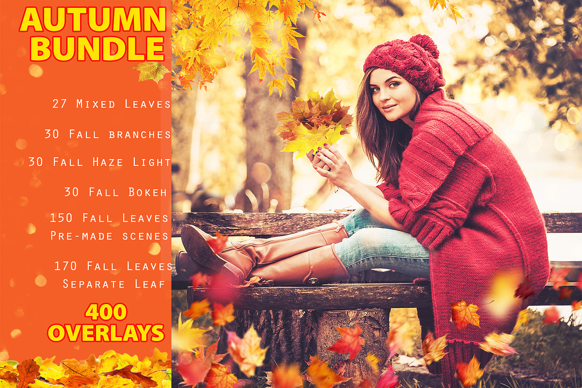 Autumn Bundle Overlays, Fall Lights in Objects - product preview 8