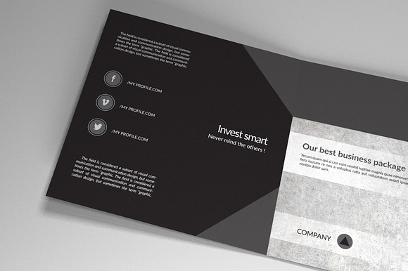 Indesign Square Brochure Sharp in Brochure Templates - product preview 3