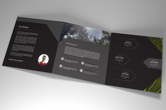 Indesign Square Brochure Sharp in Brochure Templates - product preview 4