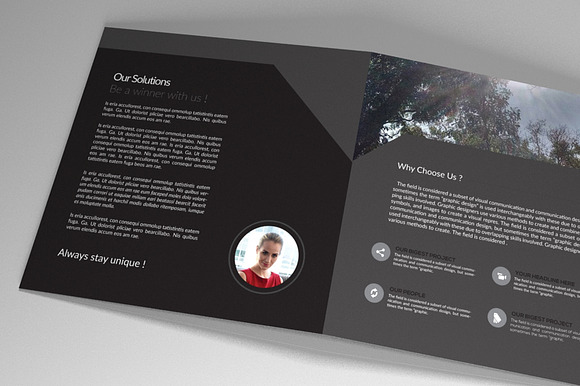 Indesign Square Brochure Sharp in Brochure Templates - product preview 5