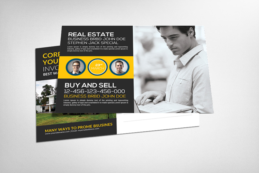 Real Estate Agent Postcard Template