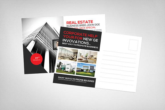 Real Estate Postcard Template in Postcard Templates - product preview 2