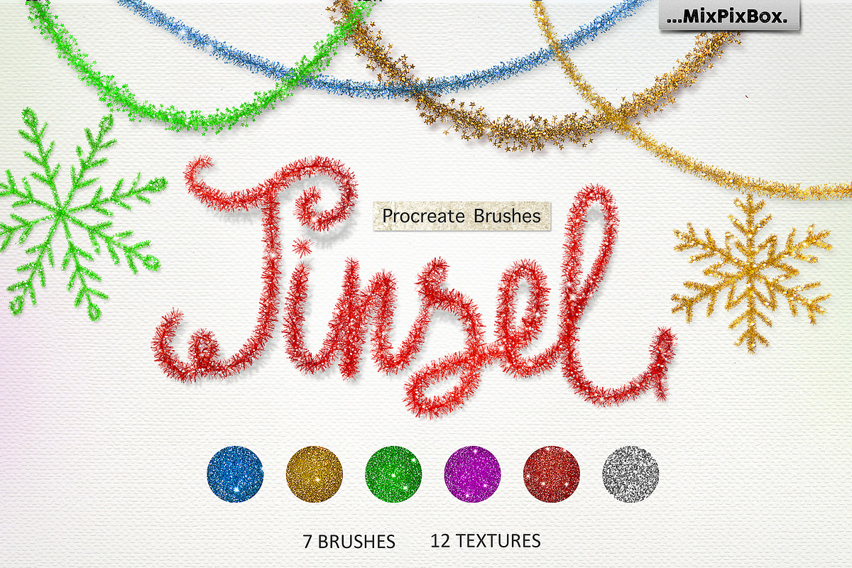 Tinsel Procreate Brushes in Add-Ons - product preview 8