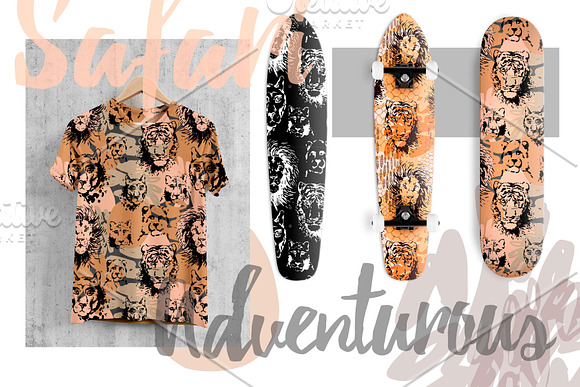 Safari Mood elements & patterns in Illustrations - product preview 1