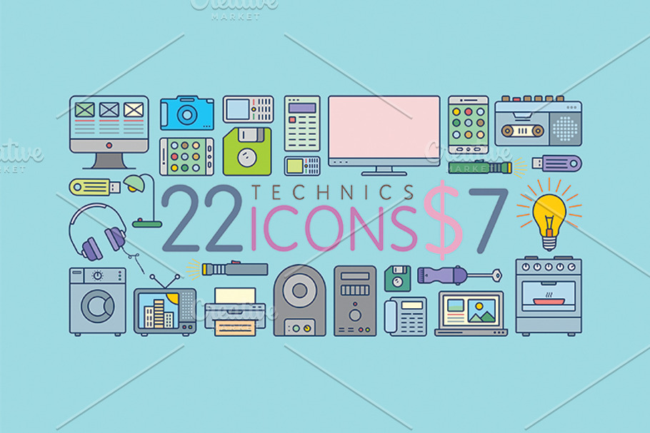 22 Amazing Appliances Icons in Graphics - product preview 8