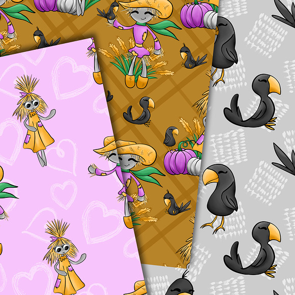Scarecrow seamless paper in Patterns - product preview 1