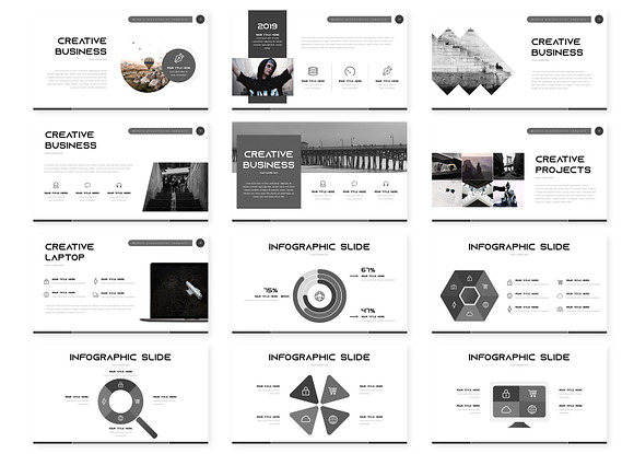 The Black - Google Slide Template in Google Slides Templates - product preview 2