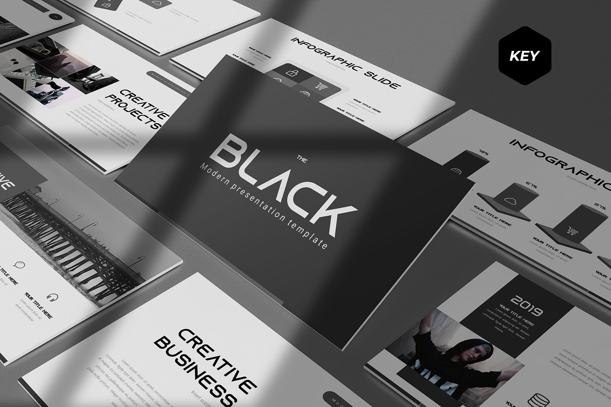 The Black - Keynote Template in Keynote Templates - product preview 8