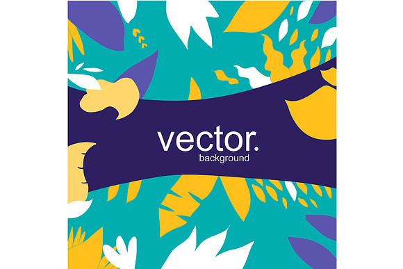 Set of Trendy Flat Plants Background in Illustrations - product preview 4