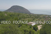 Aerial landscape of Crimea with Ayu