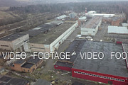 Aerial shot of industrial facilities