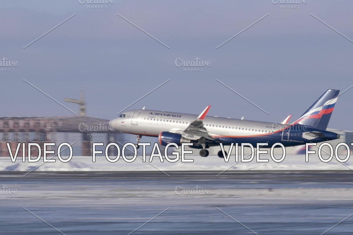 Airliner Airbus A320 of Aeroflot in Graphics - product preview 8