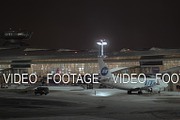 Night view of Vnukovo Airport with