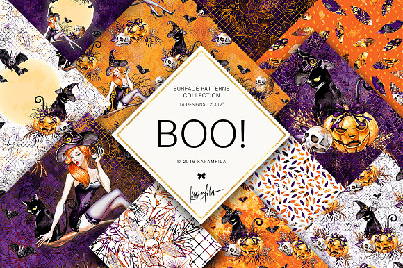 Traditional Halloween Patterns in Patterns - product preview 5