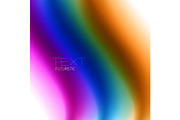 Flowing color wave pattern