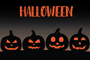 silhouette Halloween pumpkin