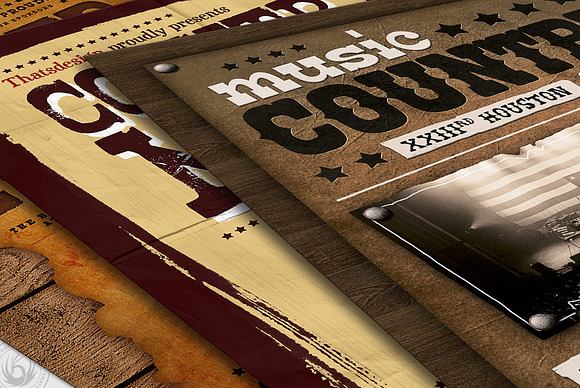 Country Music Flyer Bundle V2 in Flyer Templates - product preview 8