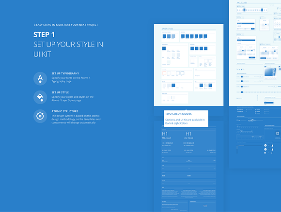 Adminian 4 Wireframe Kit in Wireframe Kits - product preview 2