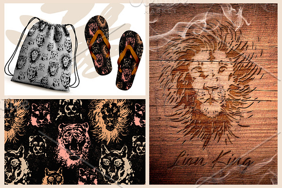 Safari Mood elements & patterns in Illustrations - product preview 3