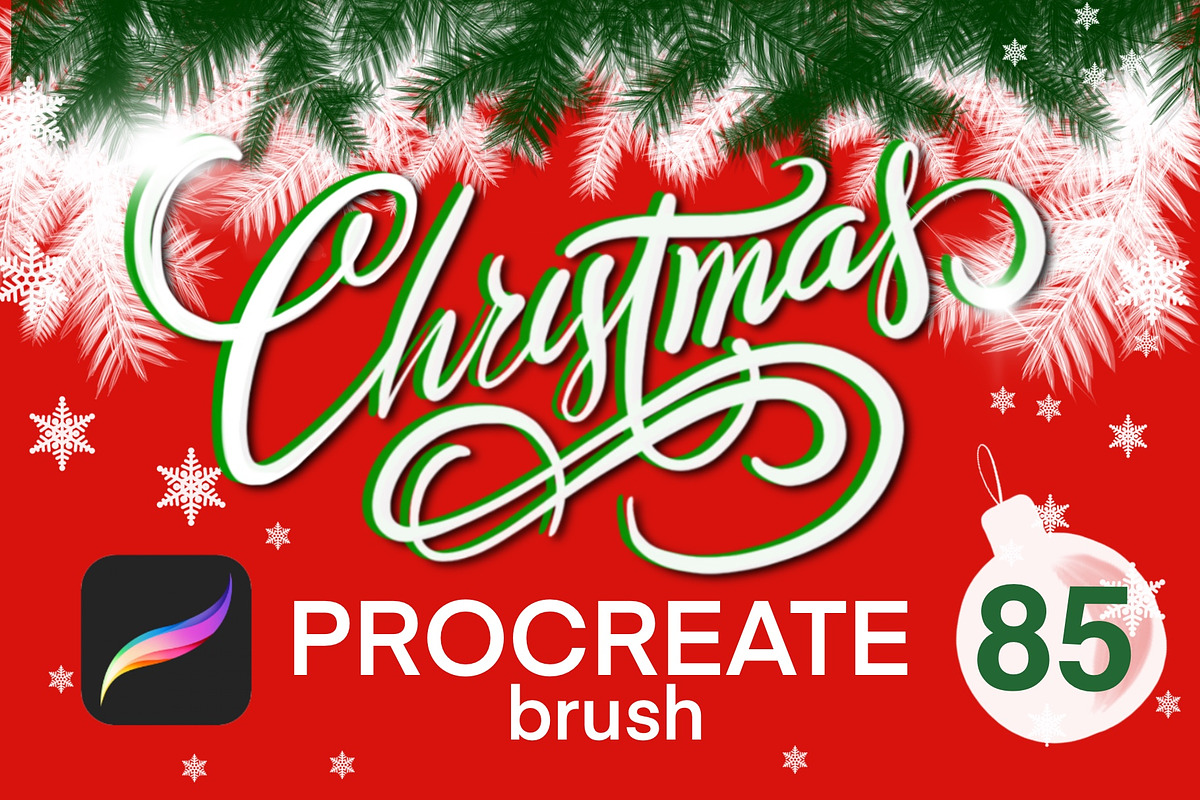 Christmas procreate brush set in Add-Ons - product preview 8
